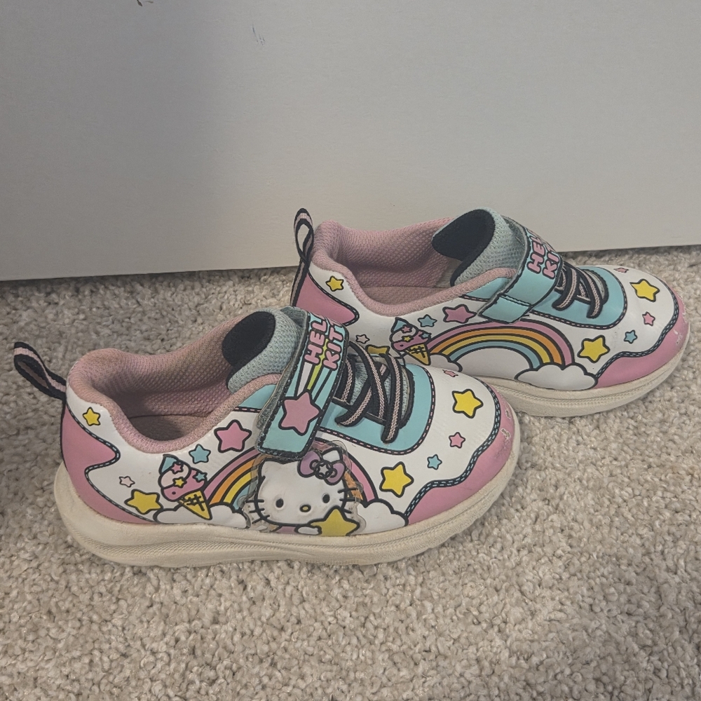 Hello Kitty Light Up Kids Sneakers - Pink, White, and Yellow